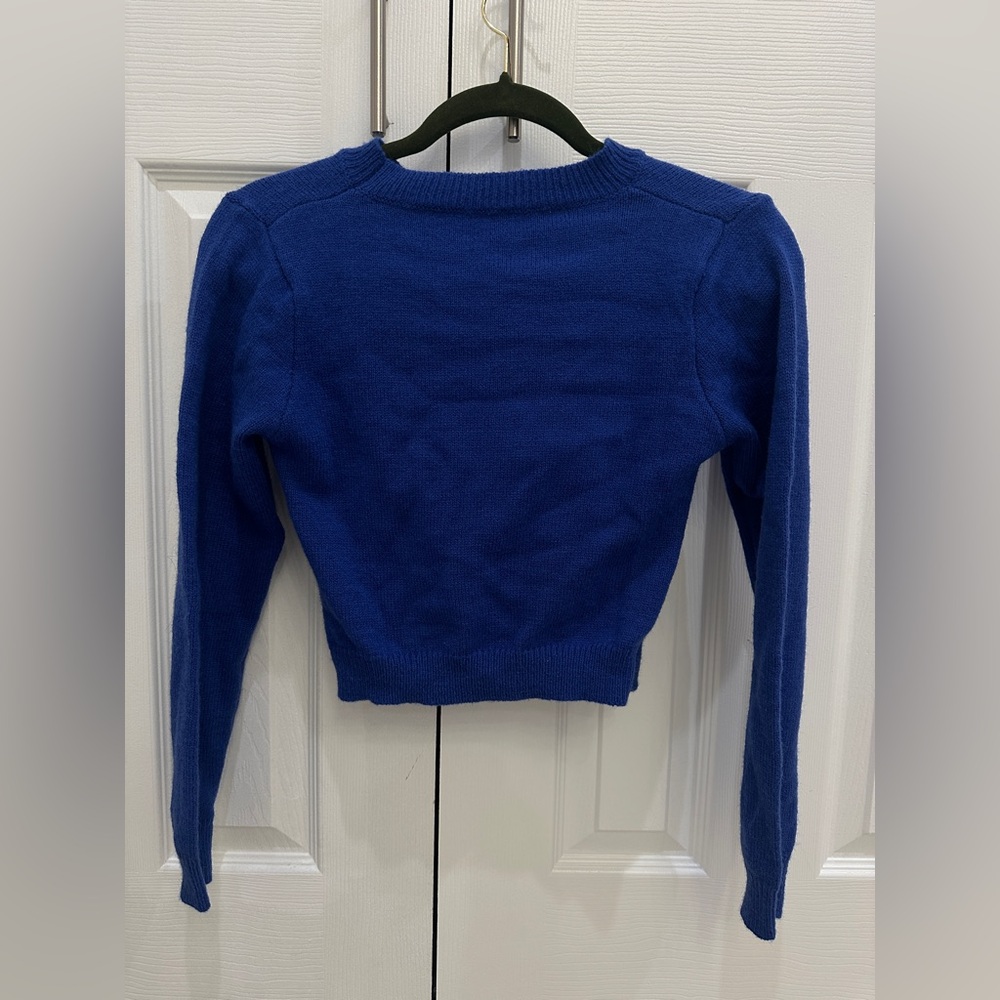 SHEIN Women's Blue Twist Front Sweater - Picture 2 of 3